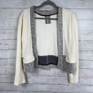 Anthropologie/Dolan Textured Off-White Cardigan